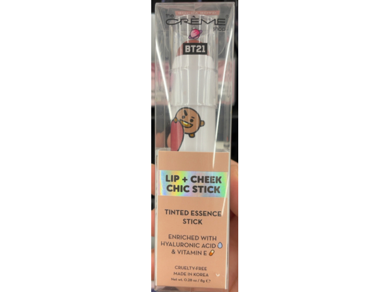 The Creme Shop BT21 Lip + Cheek Chic Stick, Rocky Road (Shooky), 0.28 oz/8 g