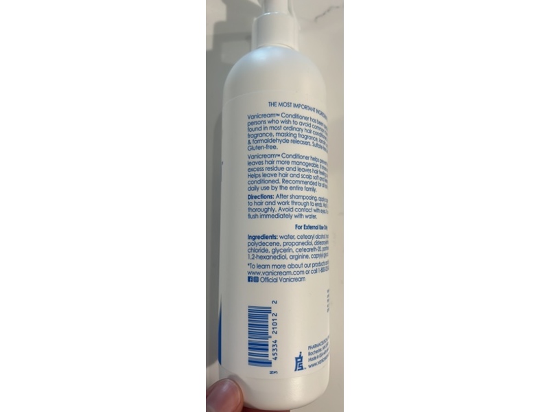 Vanicream Conditioner For Sensitive Skin, 12 fl oz/355 mL