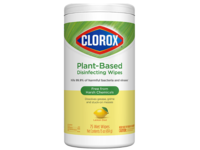 Clorox Plant-Based Disinfecting Wipes, Lemon Zest,75 Wet Wipes,15 oz/434 g, Pack Of 3 - Image 2