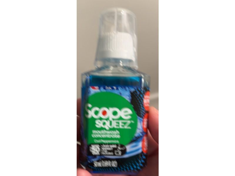Crest Scope Squeez Mouthwash Concentrate, Cool Peppermint, 1.69 fl oz/50 mL