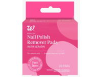 Walgreens Nail Polish Remover Pads, Keratin, 10 Count - thumbnail 1