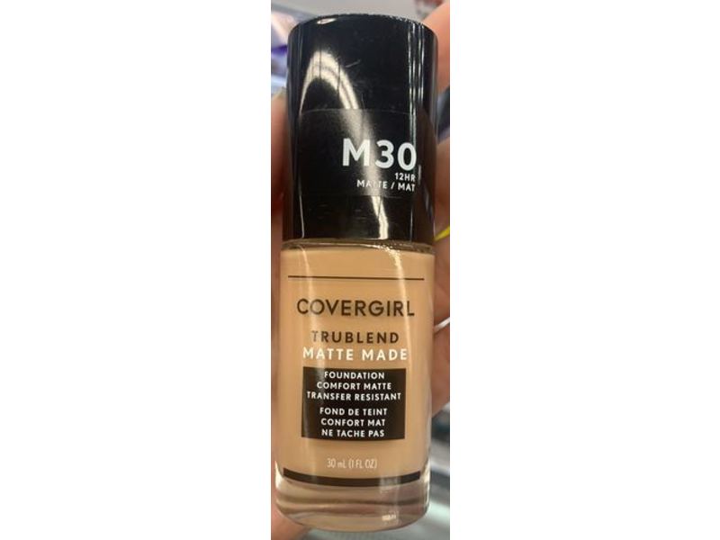 COVERGIRL Trublend Matte Made Foundation, M30 Honey, 1 fl oz/30 mL