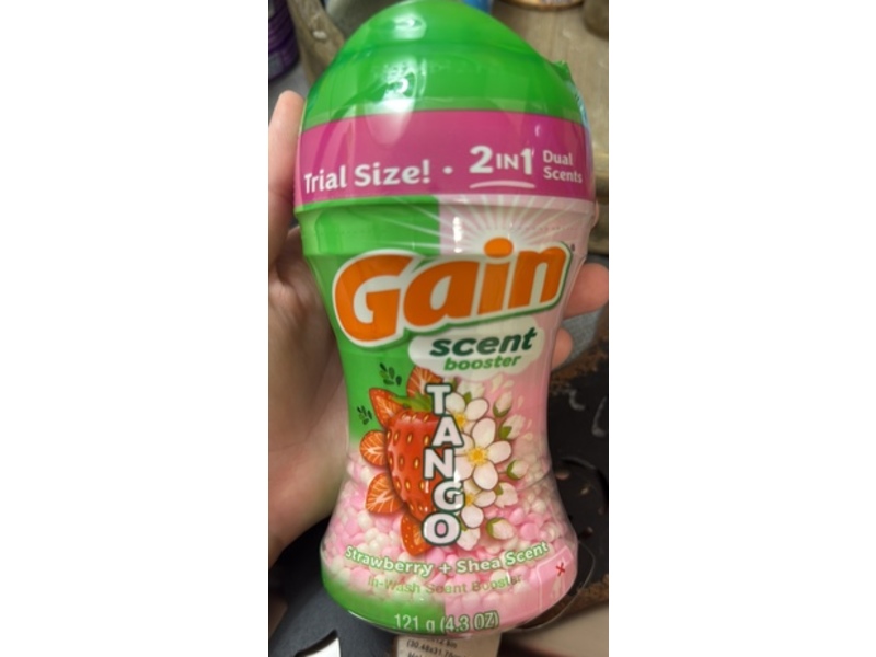 Gain 2 In 1 Tango In-Wash Scent Booster, Strawberry + Shea Scent, 4.3 oz/121 g