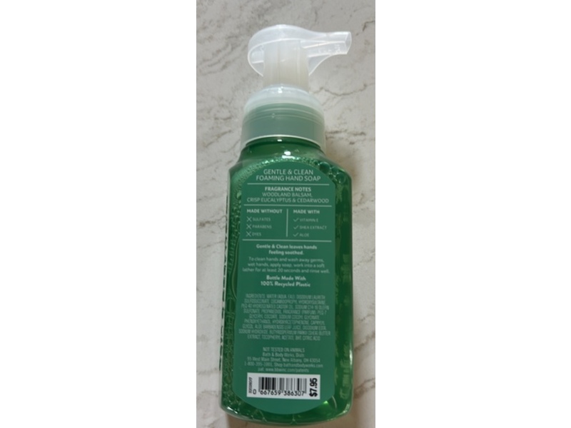 Bath & Body Works Foaming Cleanser, Fresh Balsam, 8.75 fl oz/259 mL