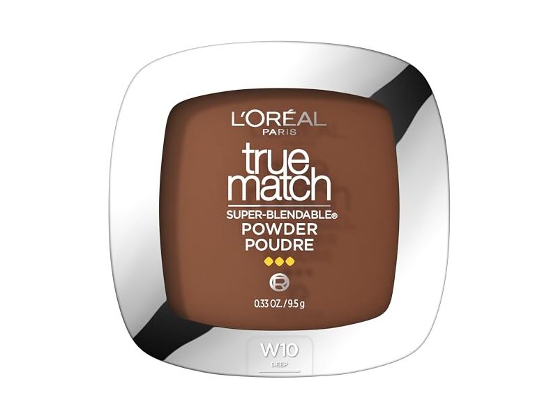 L'Oreal Paris True Match Super Blendable Powder, W10 Deep, 0.33 oz/9.5 g