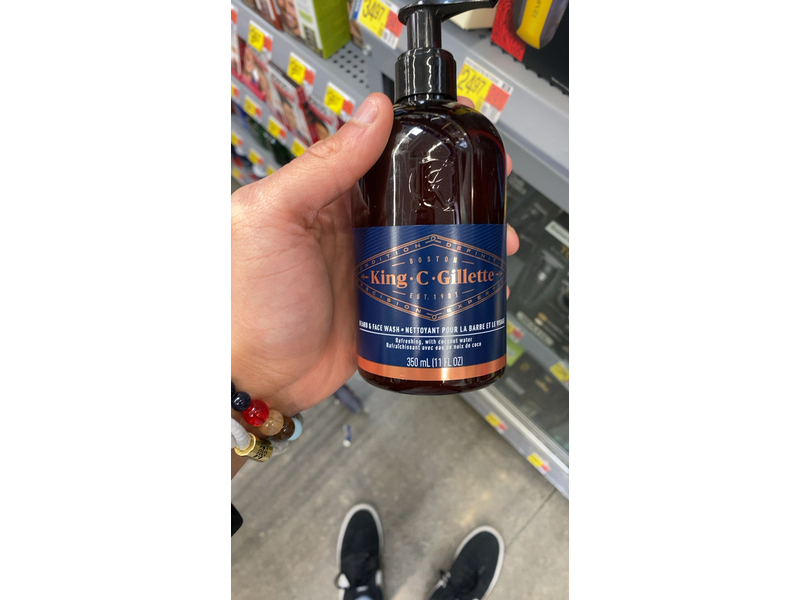 Gillette King C. Gillette Beard And Face Wash, 350 ml