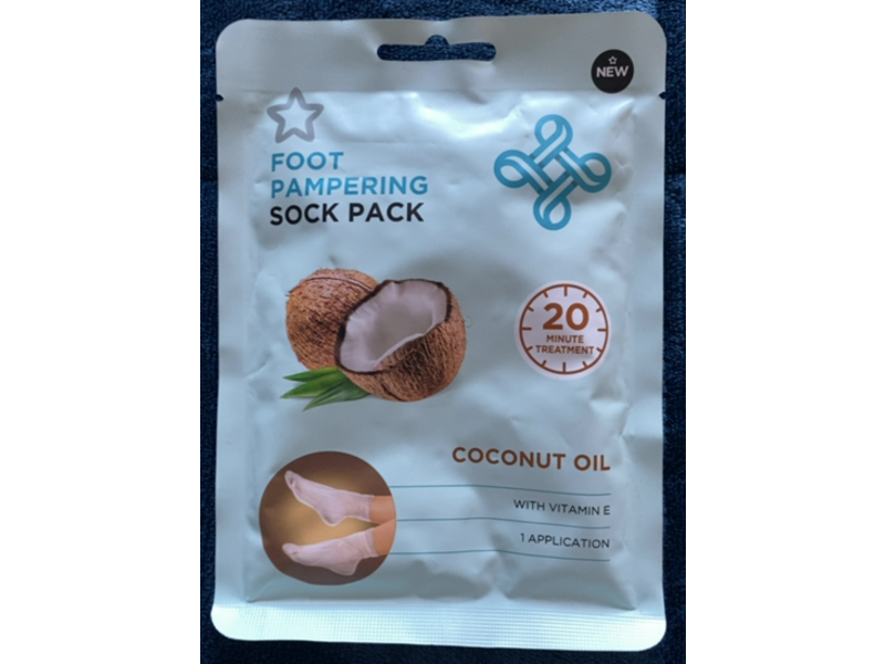 Superdrug Foot Pampering Sock Pack, Coconut Oil, 1 Pair
