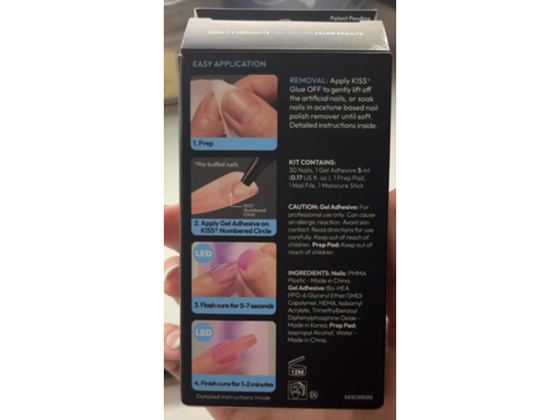 Kiss Salon X-Tend Flawless Salon Gel Nail Extension, 30 Count