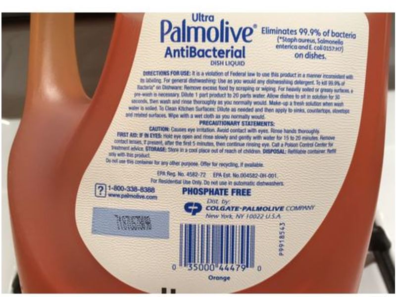 Palmolive Ultra Antibacterial Liquid Dish Soap, Orange, 102 fl oz/3 L