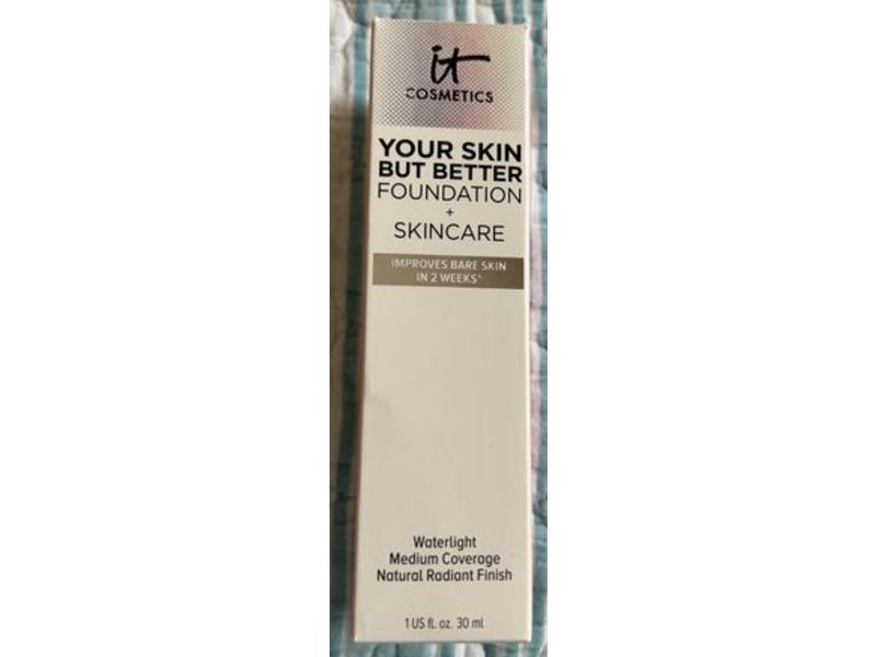 It Cosmetics Your Skin But Better Foundation + Skincare, 23 Light Warm, 1 fl oz/30 mL
