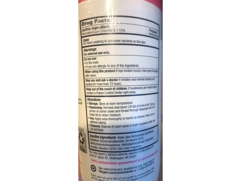 Up & Up Antibacterial Hand Wipes, 40 Counts