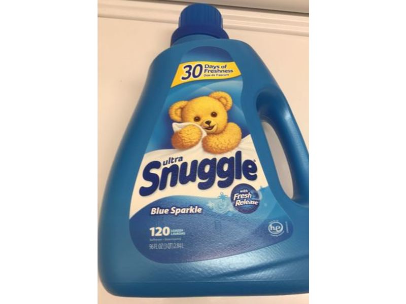 Snuggle Ultra Fabric Softener, Blue Sparkle, 120 Loads, 96 fl oz/2.84 L