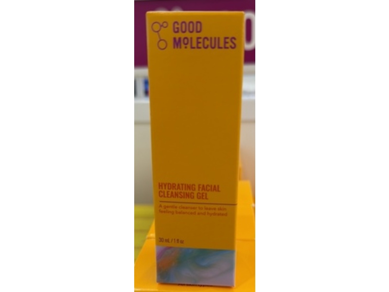 Good Molecules Hydrating Facial Cleansing Gel, 1 fl oz/30 mL
