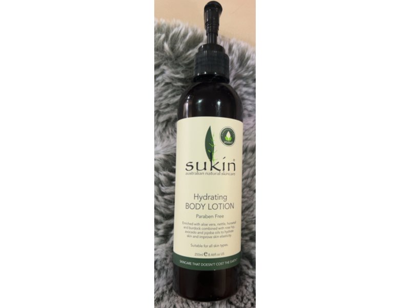 Sukin Hydrating Body Lotion, Aloe Vera, 8.46 fl oz/250 mL