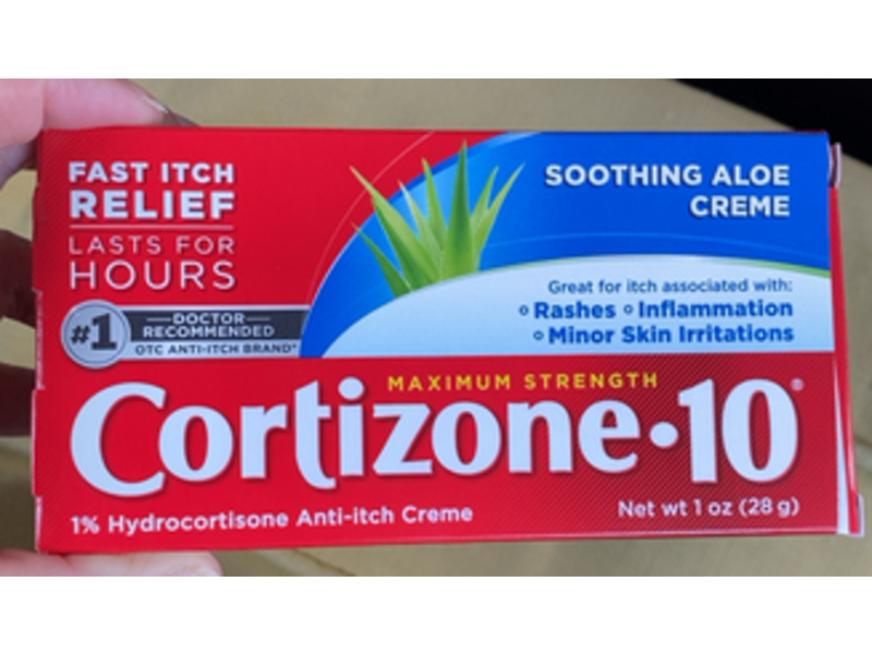 Cortizone-10 Maximum Strength Anti - Itch Creme, Soothing Aloe, 1 oz/28 g