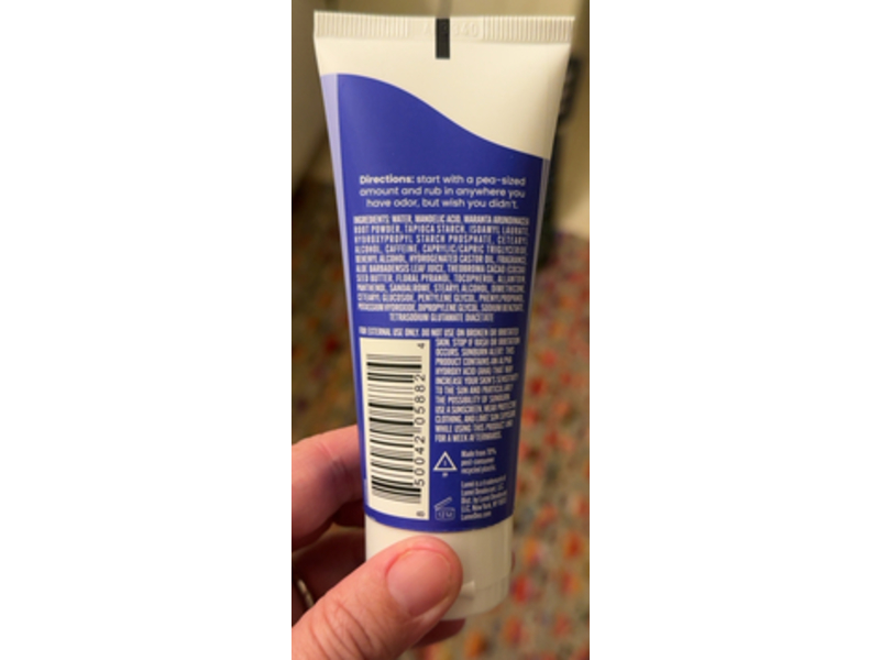 Lume Invisible Cream Whole Body Deodorant, Soft Powder, 2.2 oz/62 g