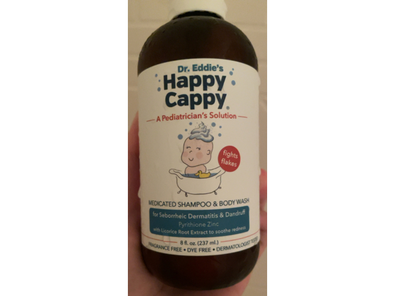 Happy Cappy Medicated Shampoo & Body Wash, Pyrithione ZInc, 8 fl oz/237 mL