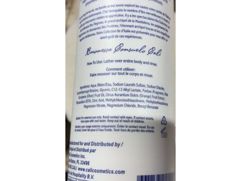 Cali Islands Of Italy Bath Gel, 8 fl oz/237 ml