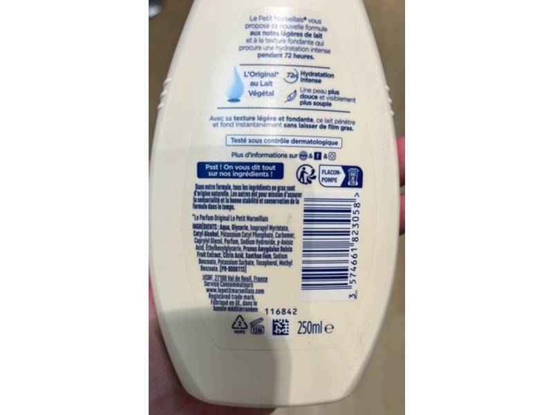 Le Petit Marseiliais 72h Hydration Intense, 250 mL