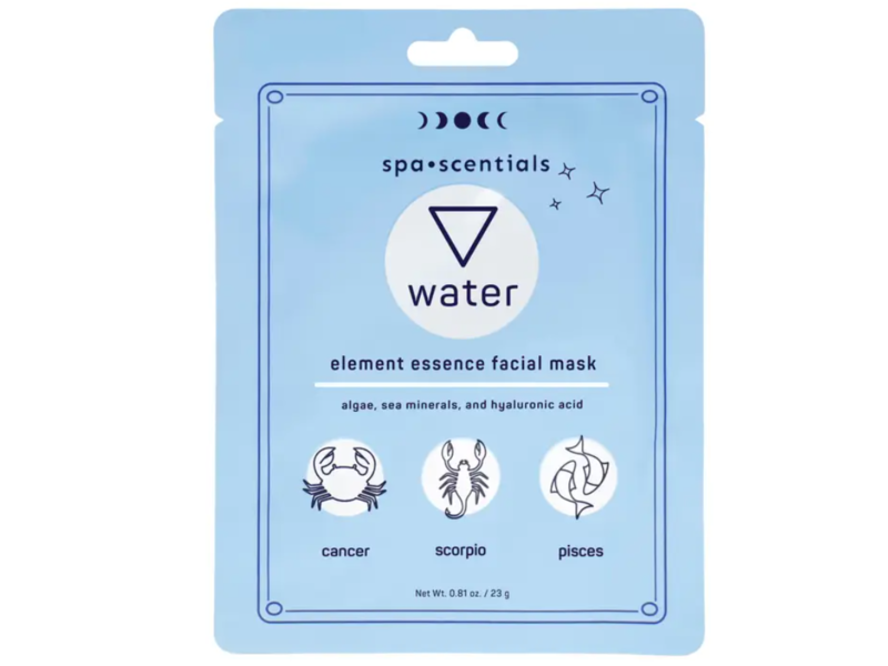 Spa Scentials Water Element Essence Facial Mask, 0.81 oz/23 g