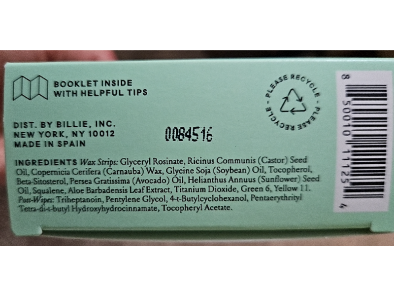 Billie Body & Underarm The Wax Kit, Avocado Oil