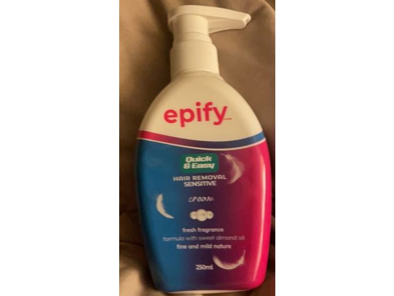 Epify Hair Removal Cream, Quick & Easy, 250 mL