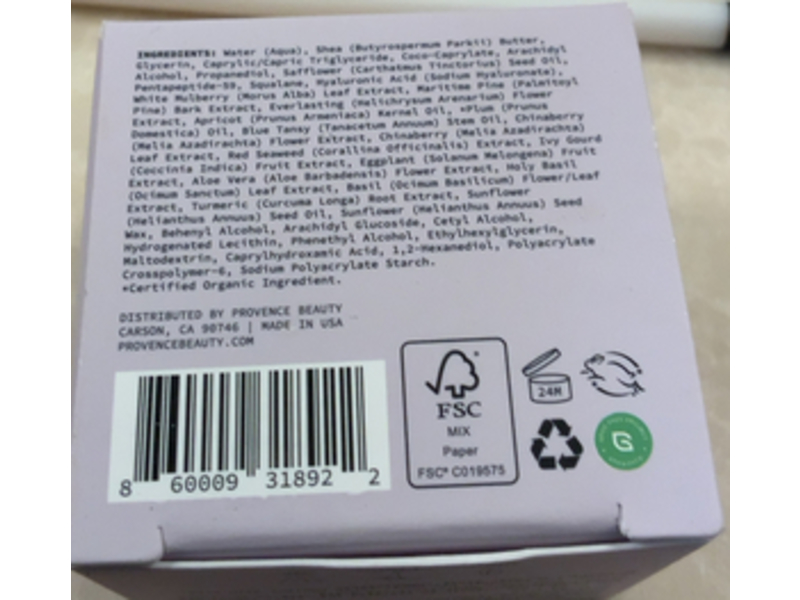 Provence Beauty Deep Blue Cloud Night Moisturizer Cream, 0.50 fl oz/15 mL