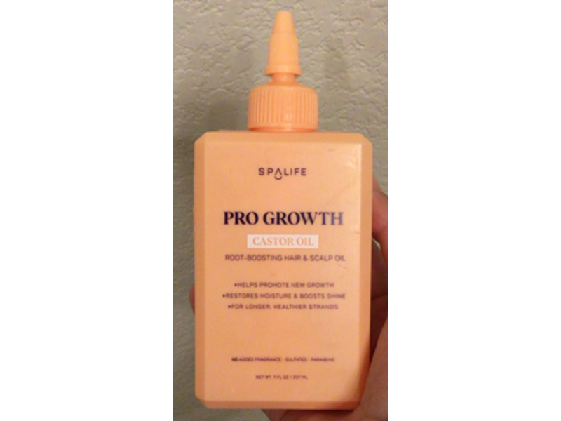 SpaLife Pro Growth Castor Oil Root-Boosting Hair & Scalp Oil, 7 fl oz/207 mL