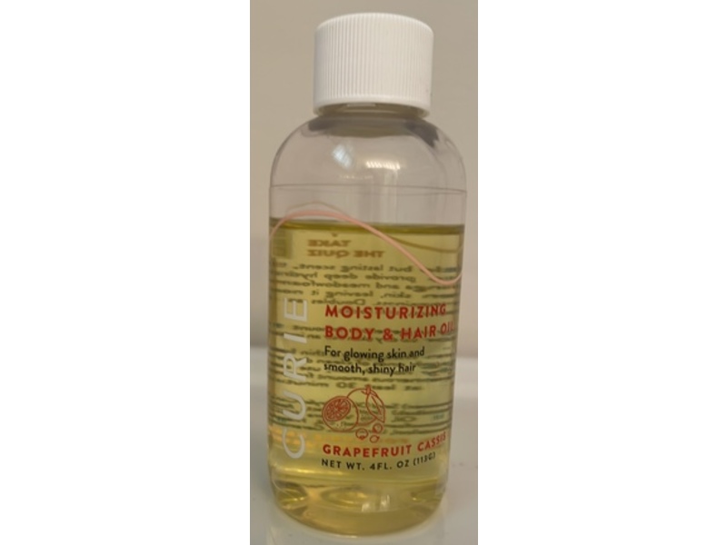 Curie Moisturizing Body & Hair oil, Grapefruit Cassis, 4 fl oz/113 g