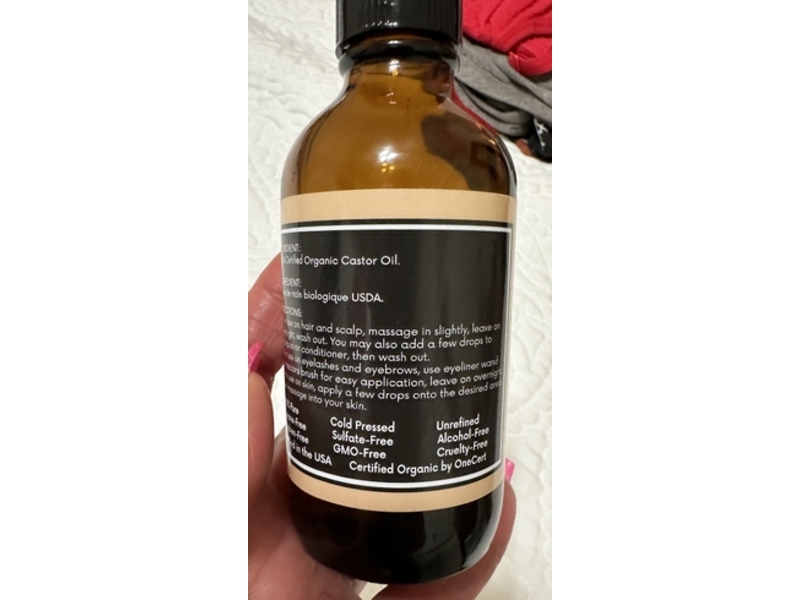 Joyal Beauty Organic Castor Oil, 4 fl oz/120 mL