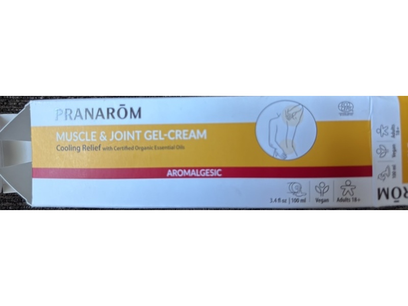 Pranarom Aromalgesic Muscle & Joint Gel Cream, 3.4 fl oz/100 mL
