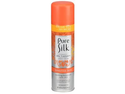 Pure Silk Spa Therapy Shaving Cream, Sensitive Skin, 8.75 oz