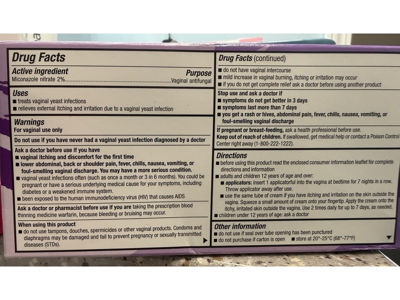 Kroger Miconazole 7 Day Yeast Infection Treatment, 1.59 oz/45 g