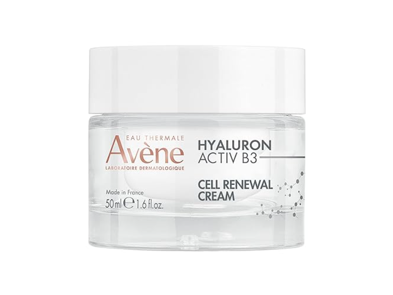 Avene Hyaluron Activ B3 Cell Renewal Cream, Niacinamide, Hyaluronic Acid, 1.6 fl oz/50 mL