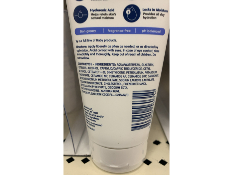 CeraVe Baby Moisturizing Cream, Ceramides & Hyaluronic Acid, 5 oz/142 g