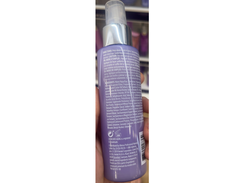 Alterna Caviar Restructuring Bond Repair Leave-in Heat Protection Spray, Anti-Aging, 4.2 fl oz/125 mL