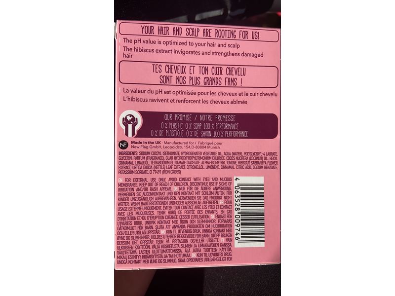 Foamie Solid Shampoo Bar, Damaged hair, Hibiscus, 2.8 oz/80 g