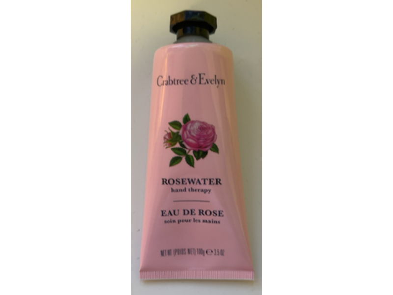 Crabtree & Evelyn Hand Therapy, Rosewater, 3.5 oz/100 g