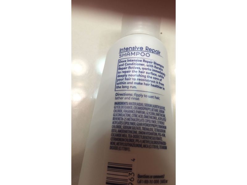 Dove Intensive Repair Shampoo, 3 fl oz