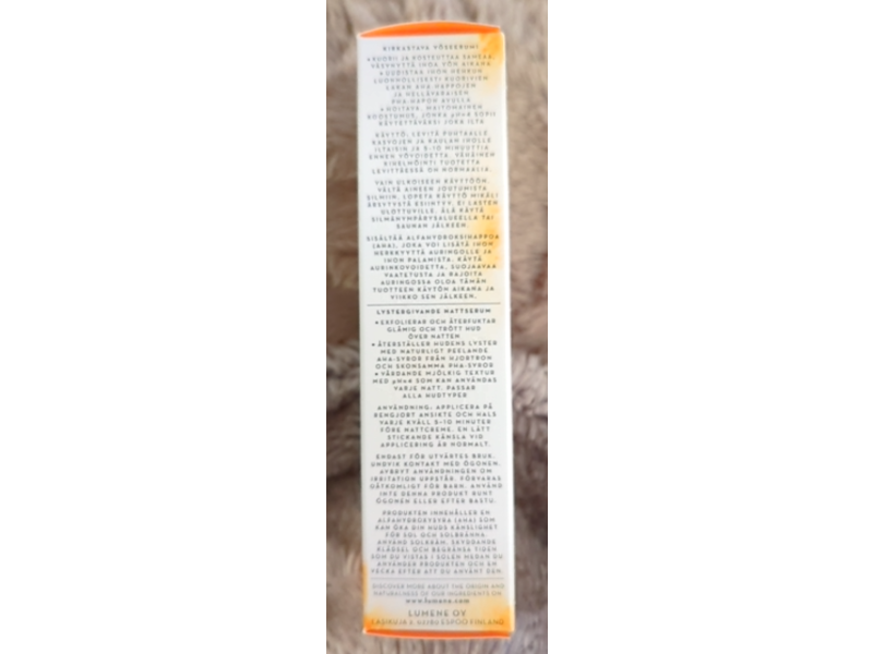 Lumene Nordic-C Skin Glow Renew Night Serum, 1.0 floz/30 mL