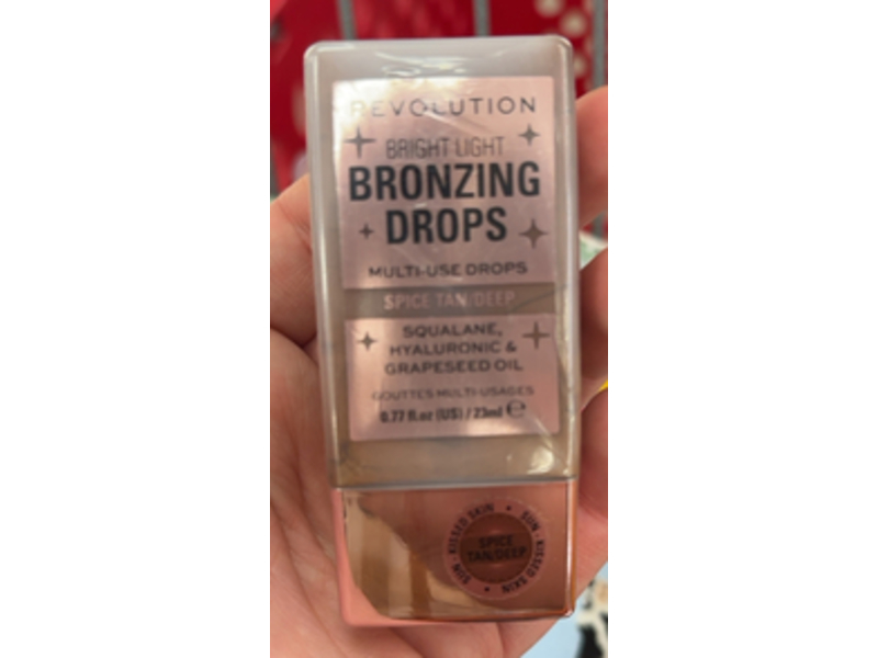 Revolution Bright Light Bronzing Drops, Spice Tan/Deep, 0.77 fl oz/23 mL