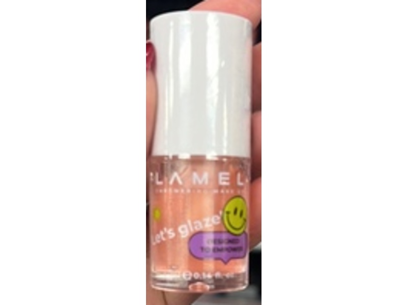 Lamel Let's Glaze Hydrating Lip Gloss, 401 Marshmallow, 0.14 fl oz/4 mL