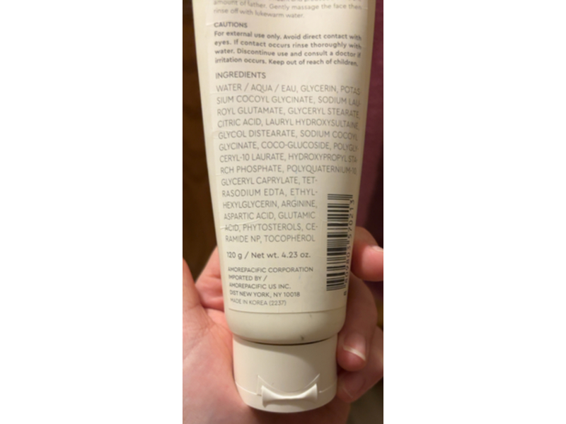 Mamonde Purifying Lipid Balance Amino Foam, 120 g