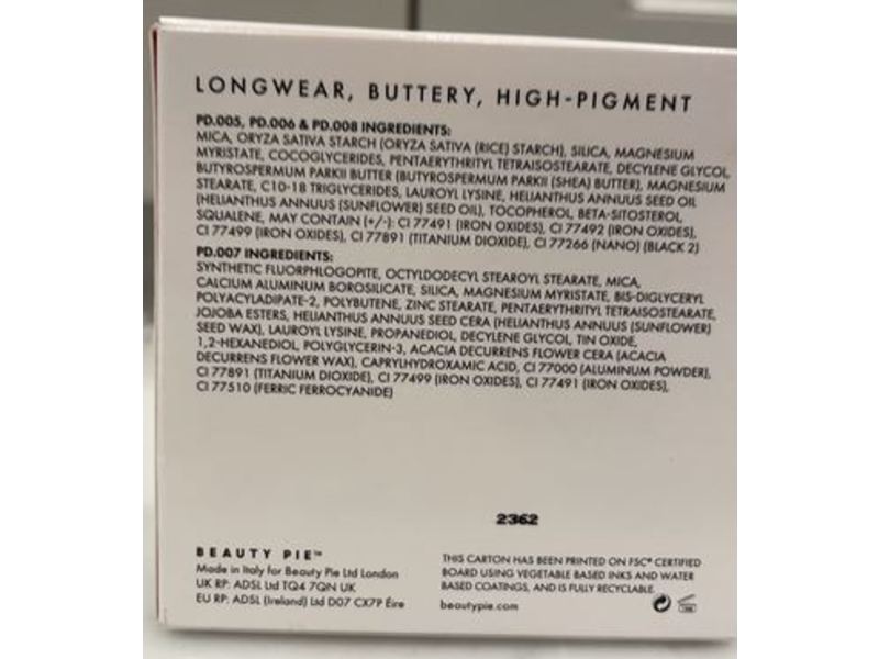 Beauty Pie X Pati Dubroff Deluxe Eyeshadow Quad, 002, 0.16 oz/4.4 g