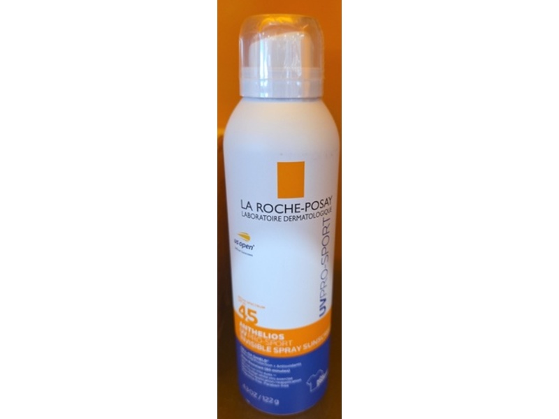 La Roche-Posay Anthelios Uv Pro-Sport Sunscreen Spray, SPF 45, 4.3 oz/122 g