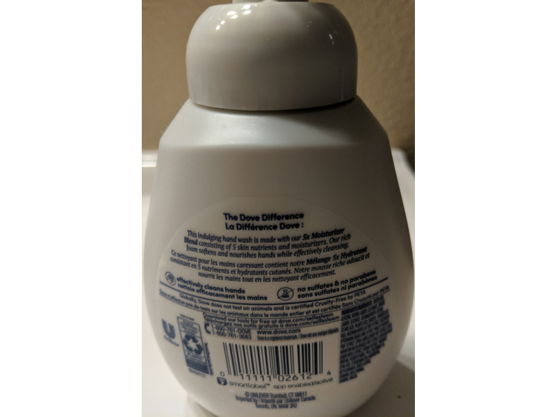 Dove Nourishing Foaming Hand Wash, Warm Vanilla & Sugar Cane, 10.1 fl oz/300 mL