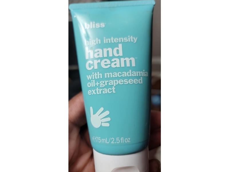 Bliss Hand Cream, Macadamia Oil + Grapeseed Extract, 2.5 fl oz/75 mL