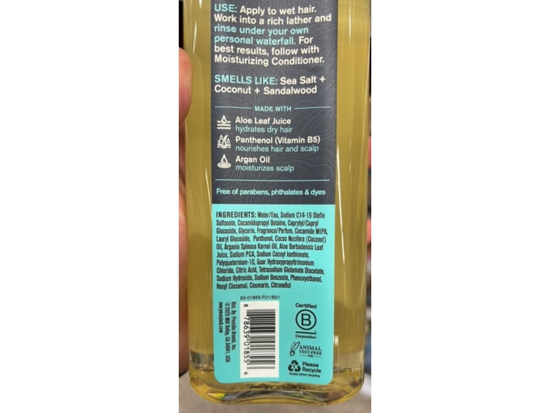 Every Man Jack Moisturizing Shampoo, Caribbean Coconut, 12 fl oz/355 mL