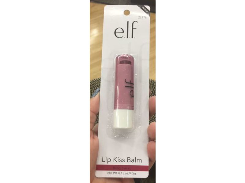 e.l.f. Cosmetics Lip Kiss Balm, Berry Sweet, 0.15 oz/4.5 g