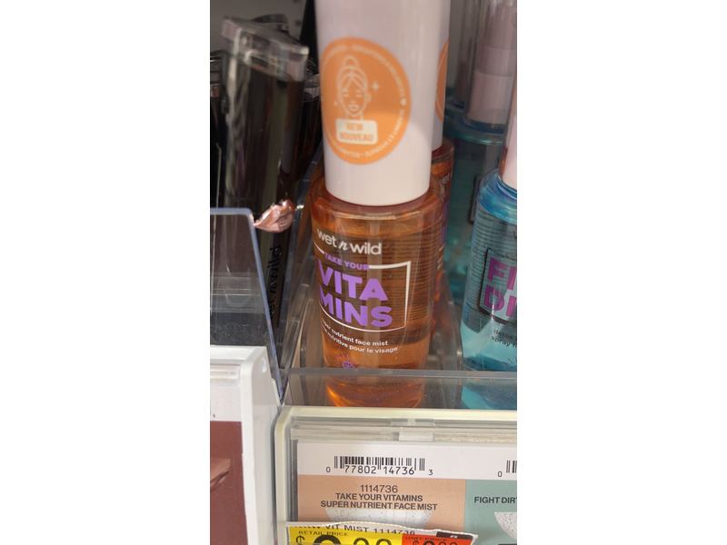 Wet N Wild Super Nutrient Face Mist, Take Your Vitamins, 2.2 fl oz/65 mL